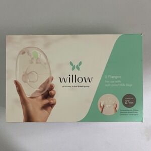 Willow 2 Flanges‎ 27mm For Spill-Proof Milk Bags All-In-One In-Bra Breast Pump